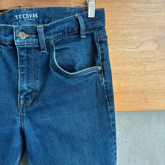Tecovas Men’s Rugged Standard Jeans in Dark Denim, Size 30X34
